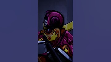 mirage Hot rod and Optimus Prime vs starscream Francie and dark prime