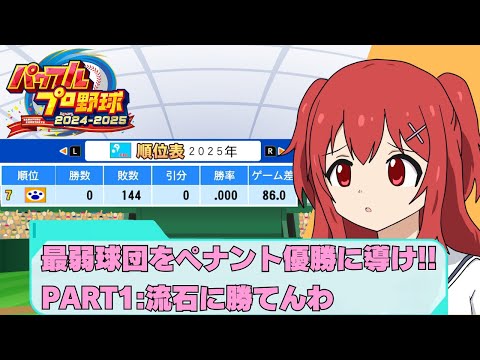 【パワプロ/ペナント part1】彼女は言った、どんなに弱いチームでも3割勝つと・・・【野球と競馬のVtuber兎鉄たまき】