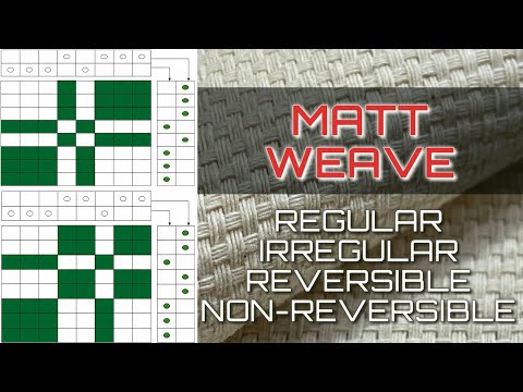 Matt Weave | Basket Weave | Hopsack Weave | Types Of Matt Weave | मैट वीव | बास्केट वीव | होपसैक वीव