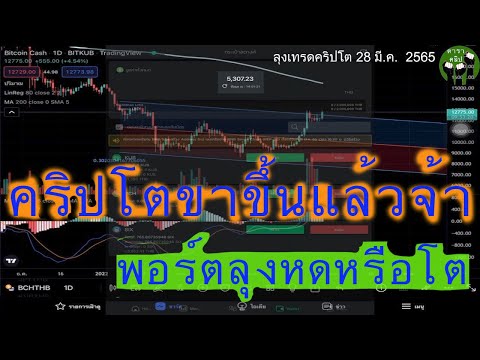 คลิป คริปโตขาขึ้น BTC BCH SIX IOST ดูแนวโน้ม อย่างง่าย โดยใช้กราฟ TradingView