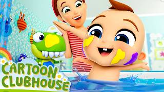 be safe during bath time little angel kids cartoons nursery
