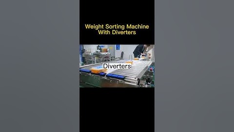 weight grading sorting machine for the food industry with diverters #food #machine #weighingmachine
