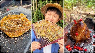 Banana Fan Candied Haws! Have You Eaten?|Chinese Mountain Forest Life And Food #Moo Tiktok #Fyp