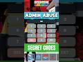 NEW *BEST* ADMIN ABUSE SECRET CODES FORTNITE STEAL THE BRAINROT