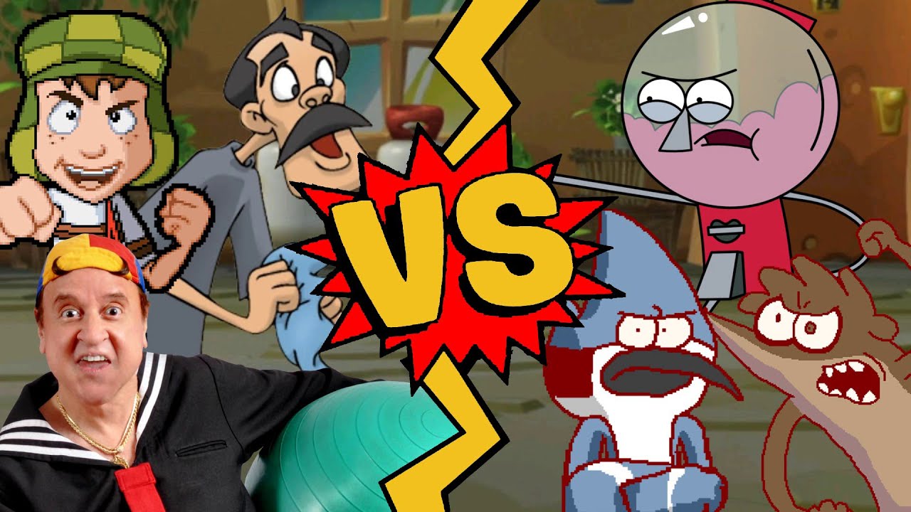 M.U.G.E.N. Battles | Chavo/Quico/Don Ramon vs Mordecai/Rigby/Benson ...