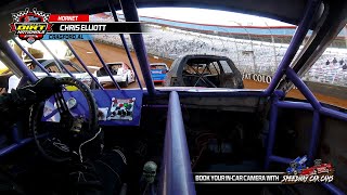 #J7 Chris Elliott - Hornet - 3-2021 Bristol Dirt Nationals - InCar Cam