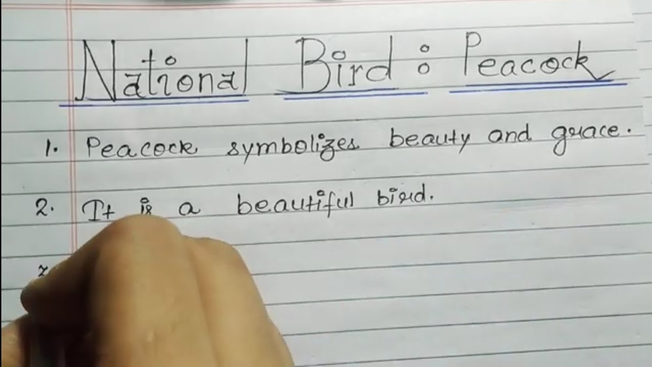 5 lines on Peacock in English|Essay on Peacock in English|Few line on Peacock|Essay on National Bird