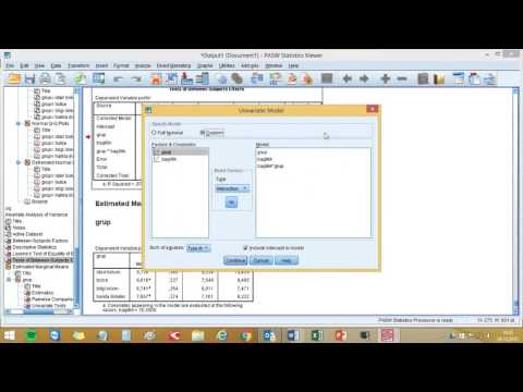 Kovaryans Analizi - ANCOVA - SPSS