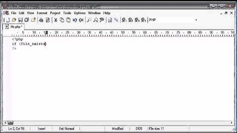 Beginner PHP Tutorial   84   File Handling Checking if a File Exists