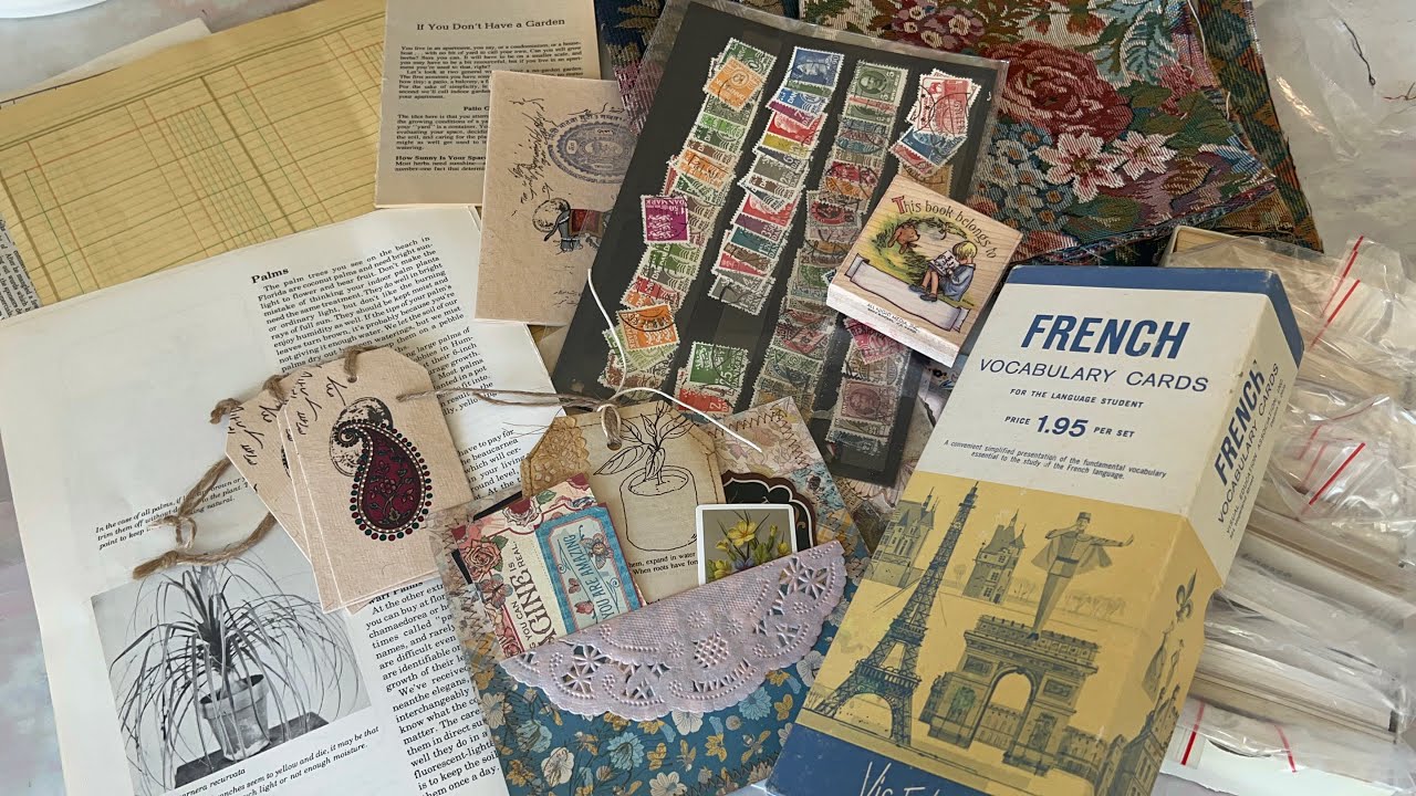 Happy mail + vintage ephemera haul // such cute junk journal inspiration YouTube