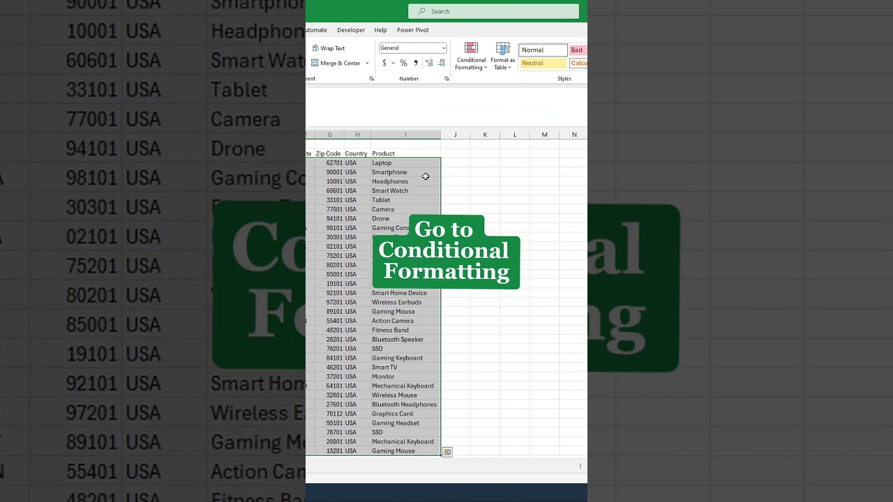 Auto Highlight Rows in Excel‼️ #excel