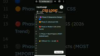 CSS Concept For Interview #css #viral #click shorts
