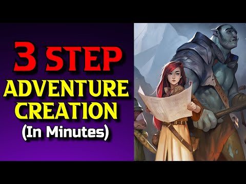 3 Step TTRPG Adventure Creation Template