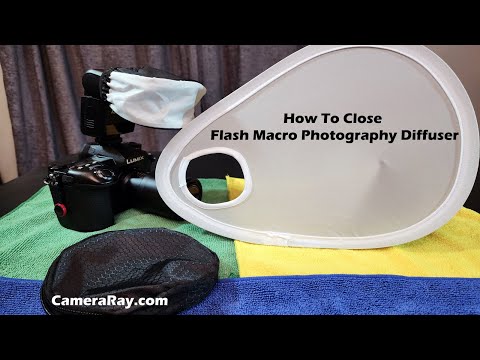 How To Close Flash Macro Photography Diffuser