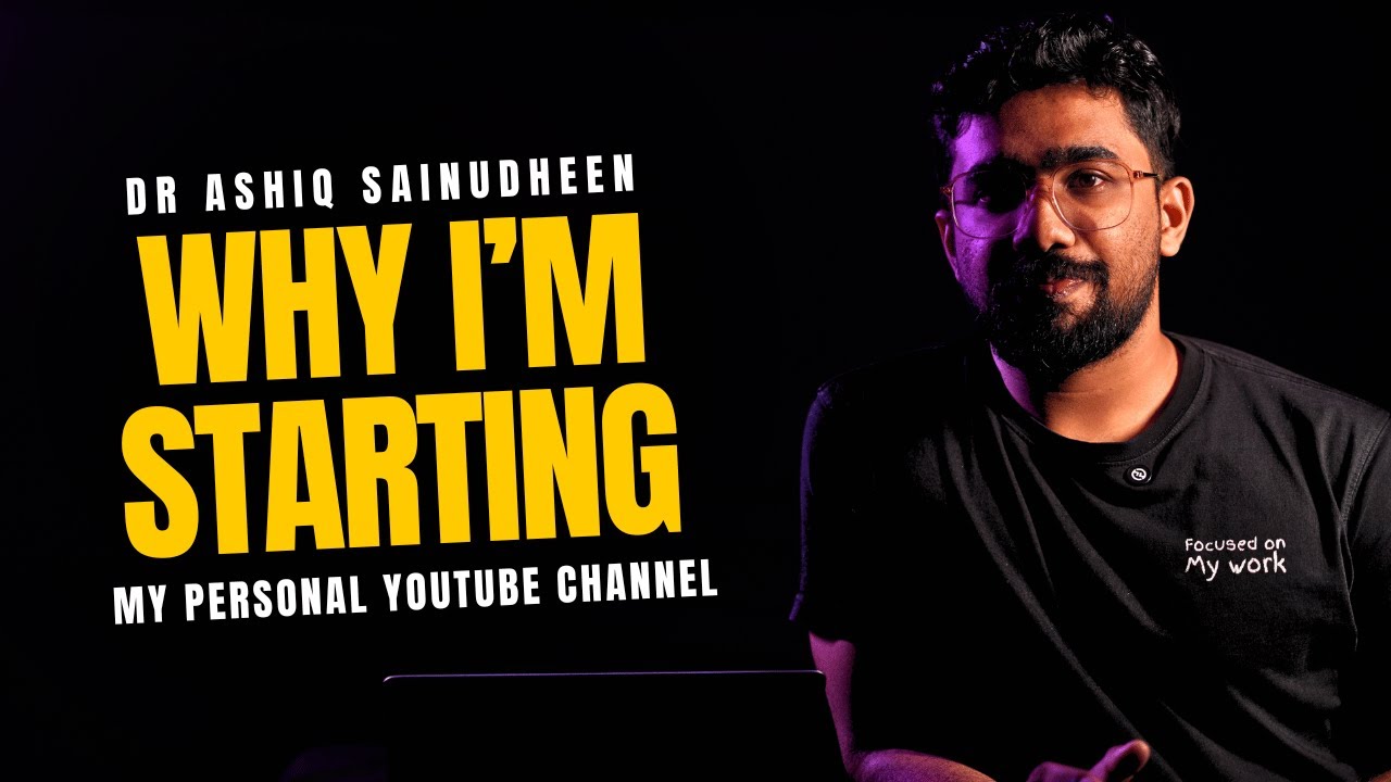 Ashiq Rid Why I'm Starting This New YouTube Channel (It's NOT About NEET!) | Dr ...