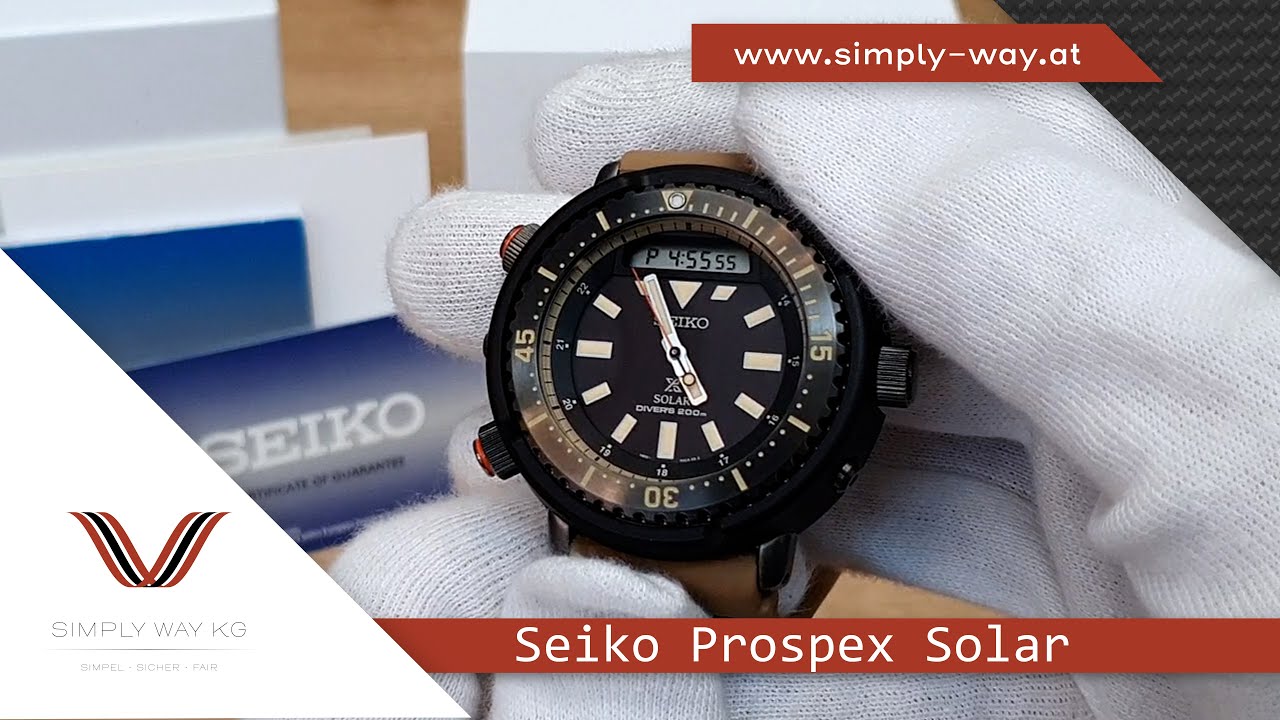 Unboxing | Seiko Prospex Solar | Ref: SNJ029P1 | 47mm - YouTube