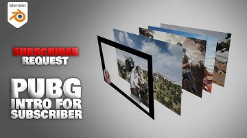 PUBG intro for subscriber in blender 2.8 || subscriber request #2 || MHM 3D