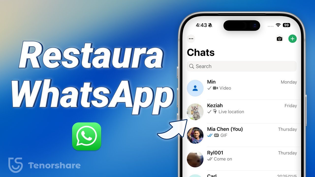 [3 Formas] Cómo Restaurar Copia de Seguridad WhatsApp Chats de forma segura Guía Última 2025