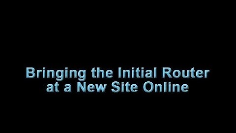 Cisco Prime Infrastructure 3.1 - Bringing the Initial Router at a New Site Online