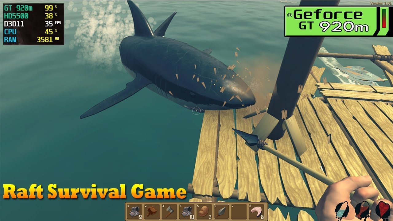 Raft on Nvidia 920m | 920mx - Core i5 | 2018 Benchmark Test - YouTube