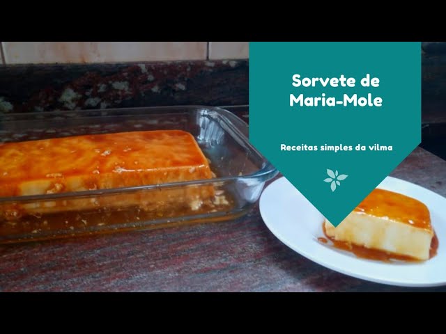 SORVETE DE MARIA-MOLE COM GANACHE - Quitutes da Andréa