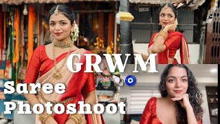 GRWM for Saree Photoshoot | Hansika Krishna