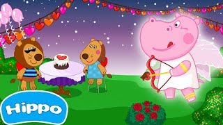 Hippo 🌼Cooking games 🌼 Valentine's cafe for Girls 🌼 Cartoon game for kids screenshot 5