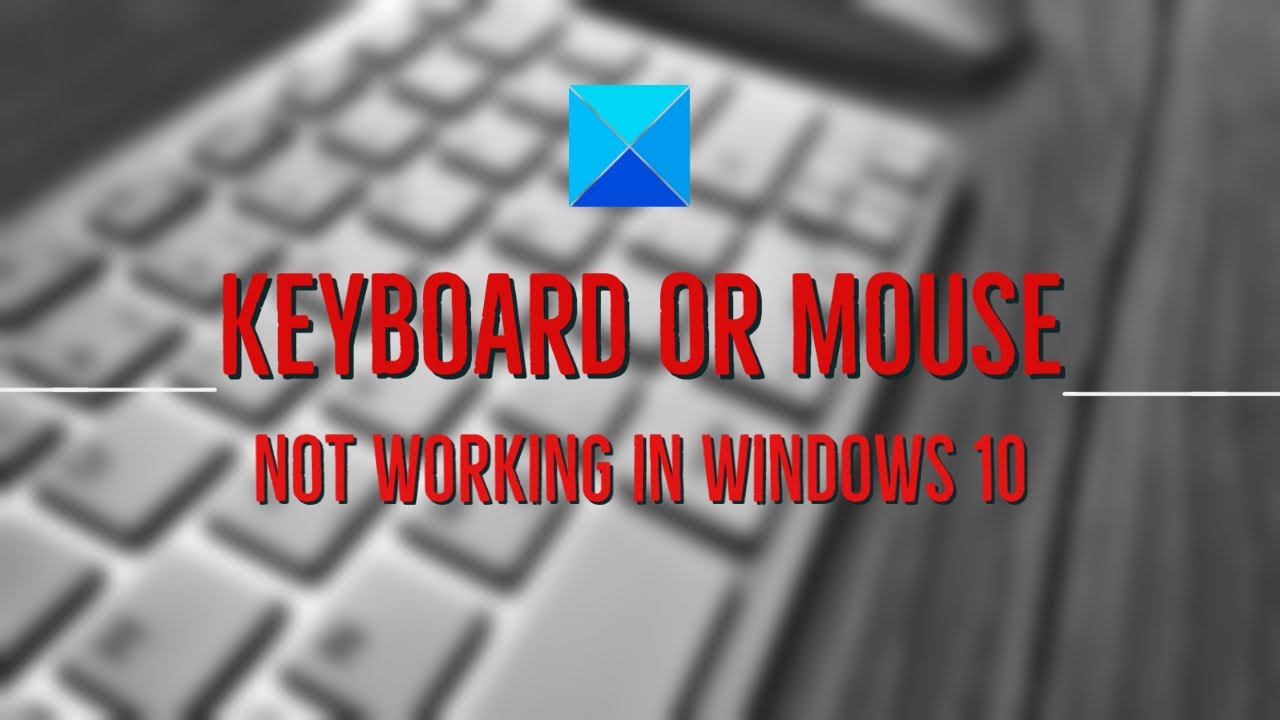 mock sollys frakke Keyboard or Mouse not working in Windows 10 - YouTube
