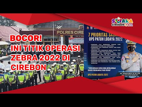 Bocor! Ini Titik Operasi Zebra 2022 di Cirebon