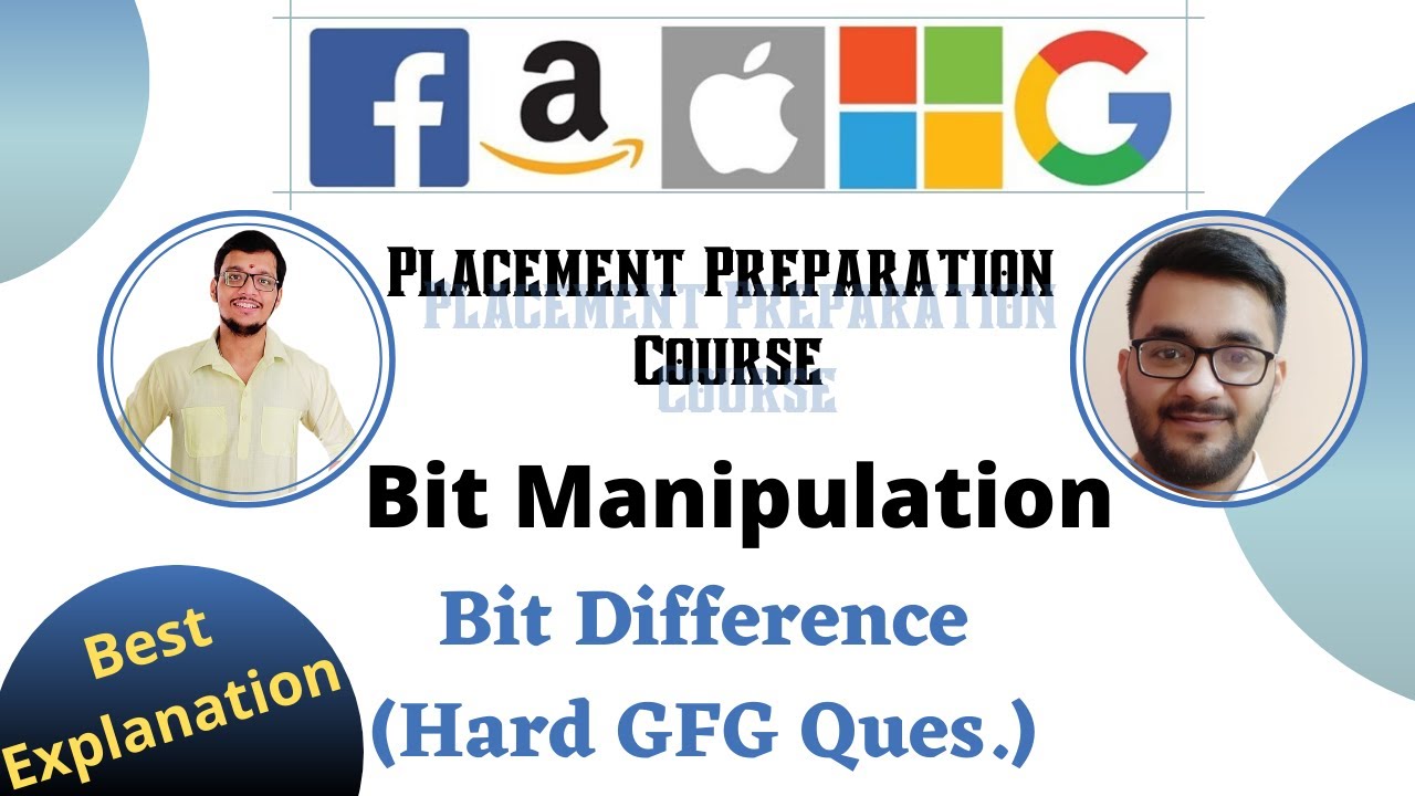 Bit Difference || Bit Manipulation 10 || Placement Preparation Series ...