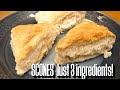 Scones Quick and Easy with just 3 ingredients! How to make these fast at home.
