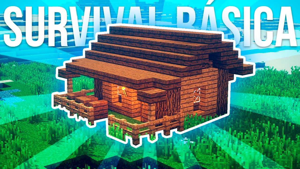 Minecraft Tutorial  Casa de Madeira Simples (Cabana para Survival) ✓ 