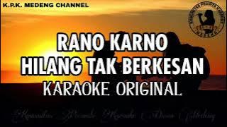 Rano Karno - Hilang Tak Berkesan Karaoke Original