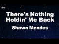 There's Nothing Holdin' Me Back - Shawn Mendes Karaoke 【With Guide Melody】 Instrumental
