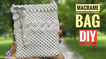 Macrame Bag Tutorial | UNIQUE Macrame Pattern
