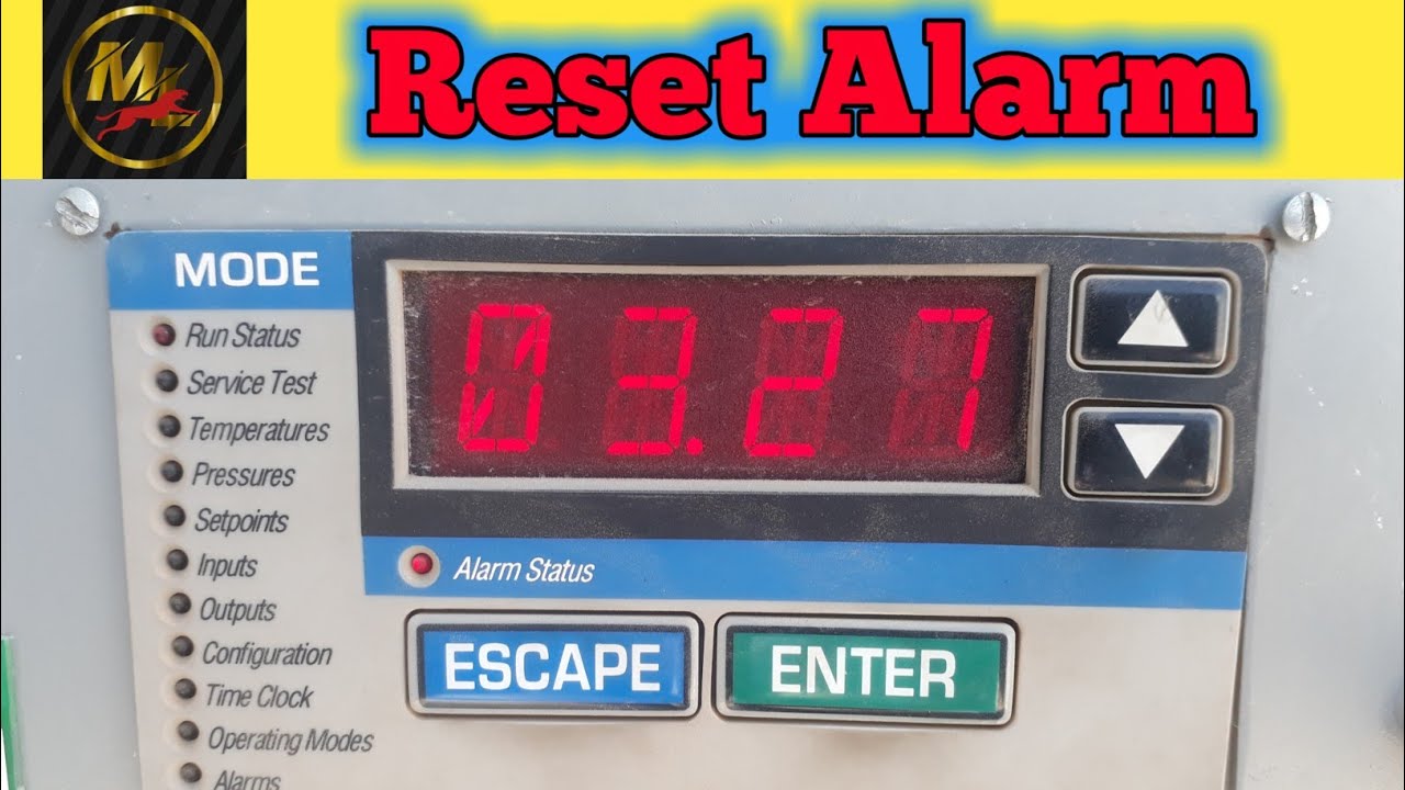 How To Reset Alarm Code On Chiller Carrier 30Gtn Model||Sekh Tutorial