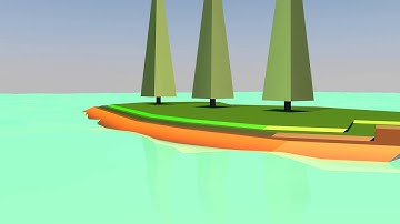 Cinema 4D - Low Poly Island #1