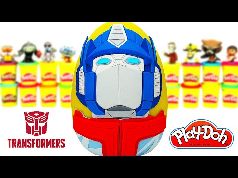 Transformers Optimus Prime Sürpriz Yumurta Oyun Hamuru Play Doh Transformers Oyuncakları