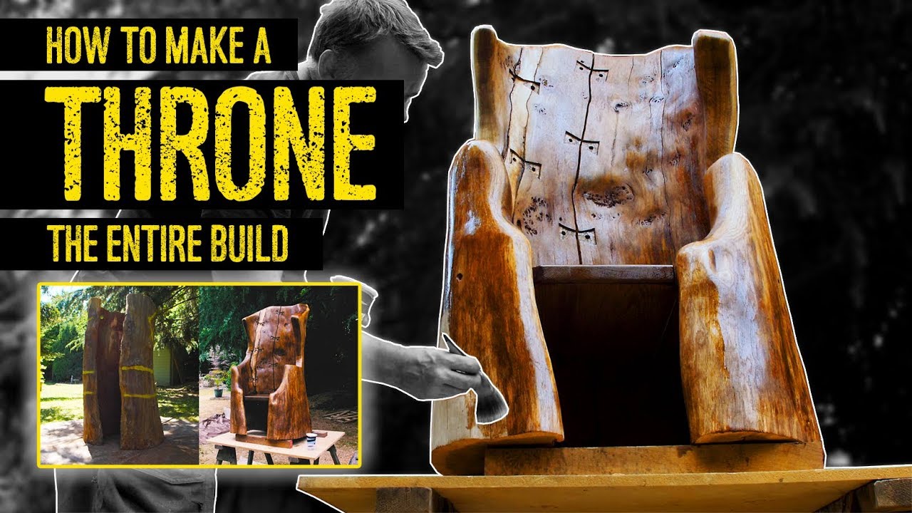 How To Make A Throne Chair The Entire Build Youtube