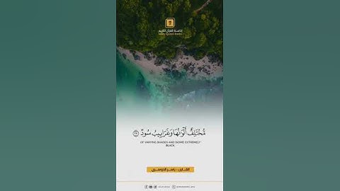 ألم تر أن الله أنزل من السماء ماء       تلاوة للشيخ ياسر الدوسري ❤️❤️#قرآن  #خشوع #ياسر_الدوسري