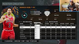Predicting the NBA 2K17 Knicks Roster Ratings