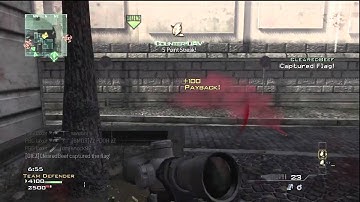 MW3 GOLD MSR nice kill streak