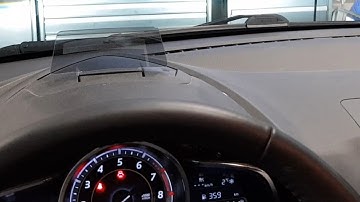Mazda CX3 Head up display doesn