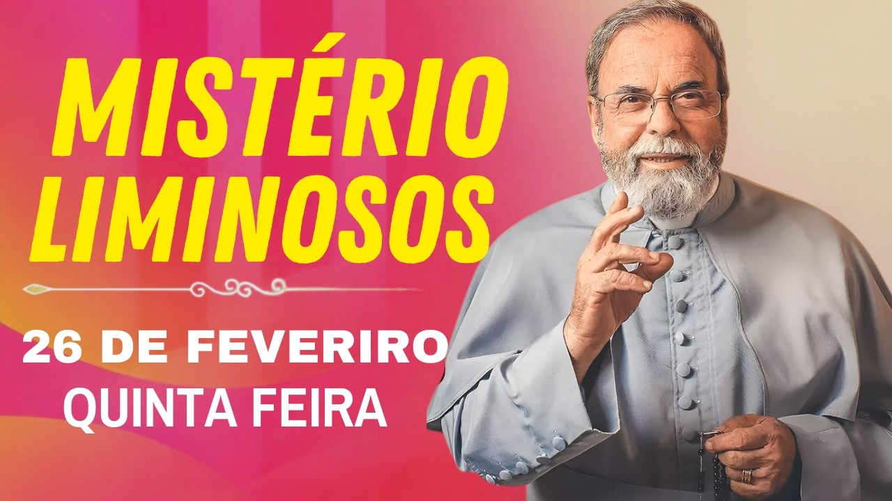 TERÇO DE APARECIDA COM PE. ANTONIO MARIA – 26 DE FEVEREIRO DE 2026 | MISTÉRIOS GLORIOSOS