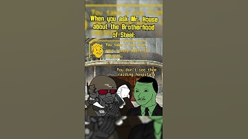 When you ask Mr. House about the brotherhood of steel in Fallout new vegas #fallout #memes #shorts