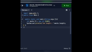 Java 62 • Calculate the length of an array in Java