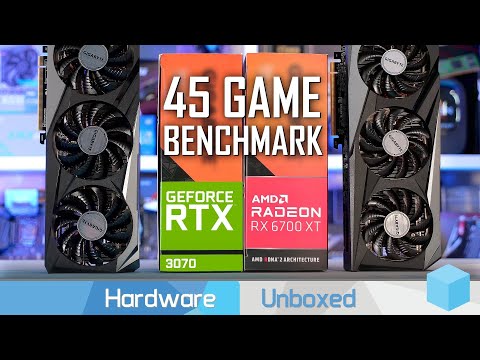 Radeon RX 6700 XT vs GeForce RTX 3070, 45 Game Benchmark 1080p, 1440p & 4K