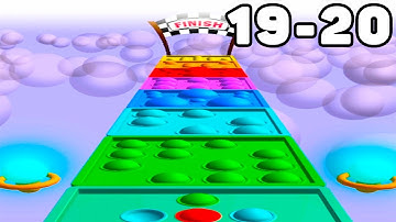 ASMR POP IT STEP ALL LEVELS! NEW GAME ASMR Slicing POP IT STEP level 19-20