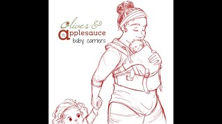 Back Carry with a Superman Toss in an Olives and Applesauce Baby Carrier