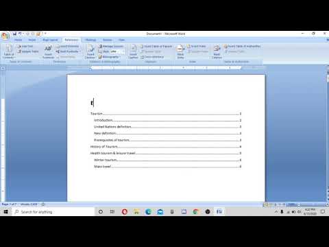 how to view table of contents in word on side how to view table of contents in word on side